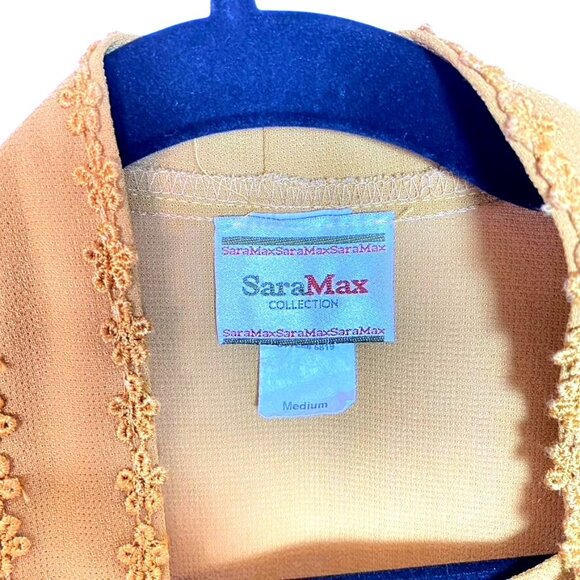 Vintage Sara Max Collection Golden Chartreuse 3-Piece Midi Length M Set Modest - Picture 7 of 9